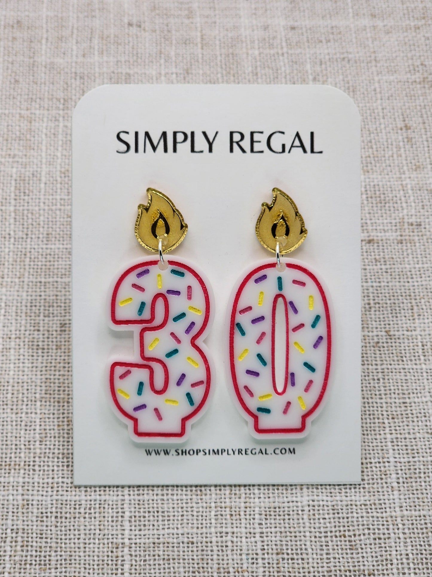 Birthday Candle Dangles