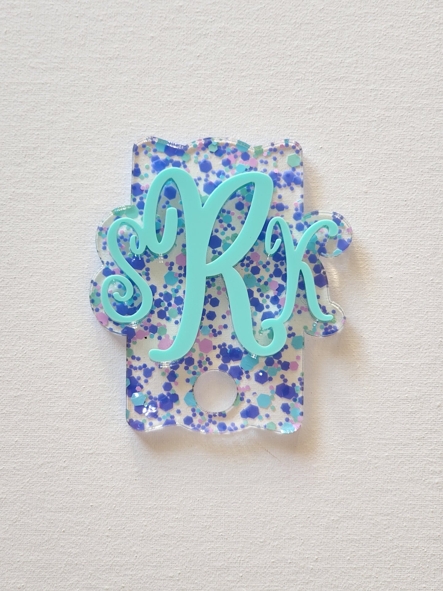 Monogrammed Tumbler Topper