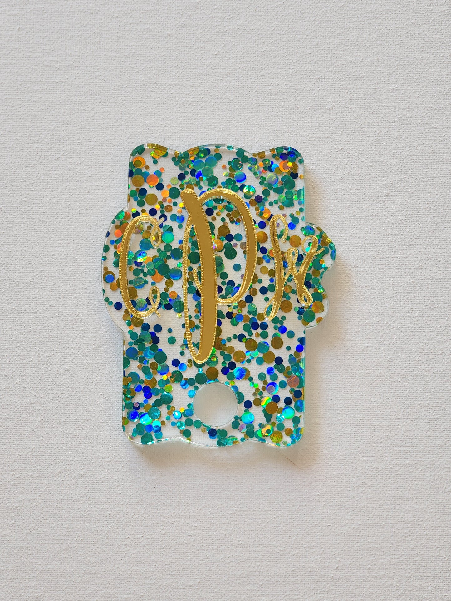 Monogrammed Tumbler Topper