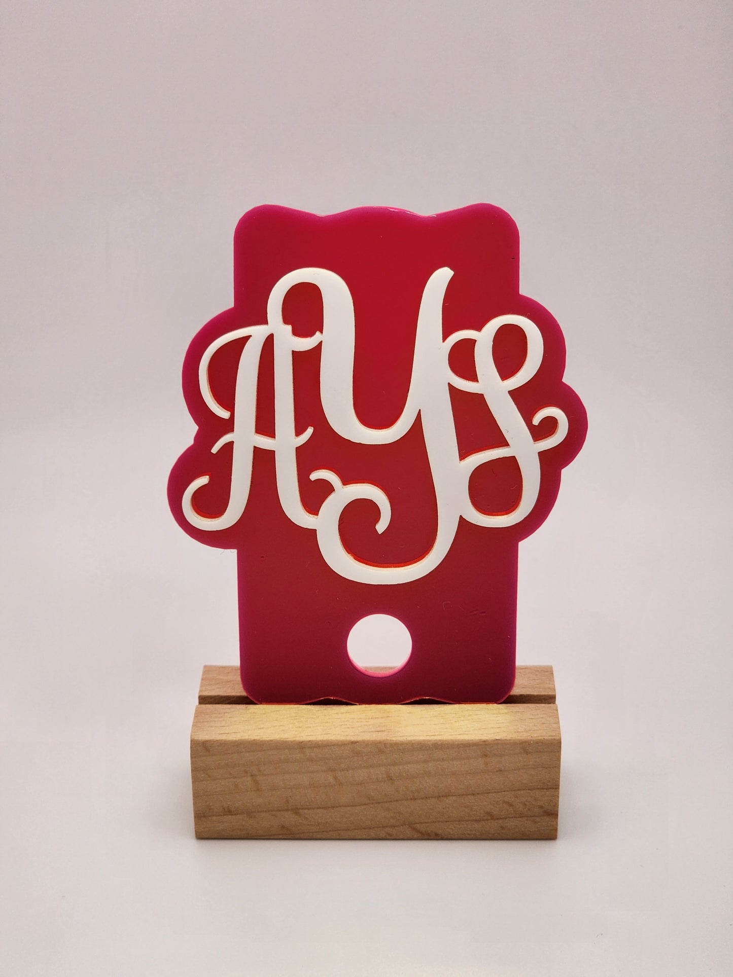 Monogrammed Tumbler Topper