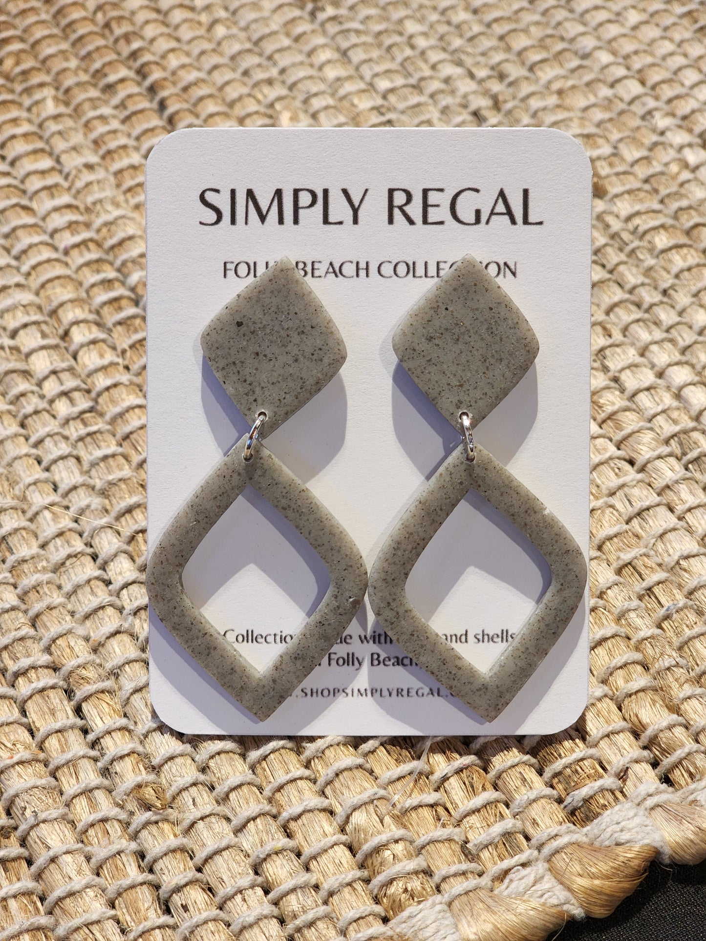Folly Beach, SC Gray Dangle Collection