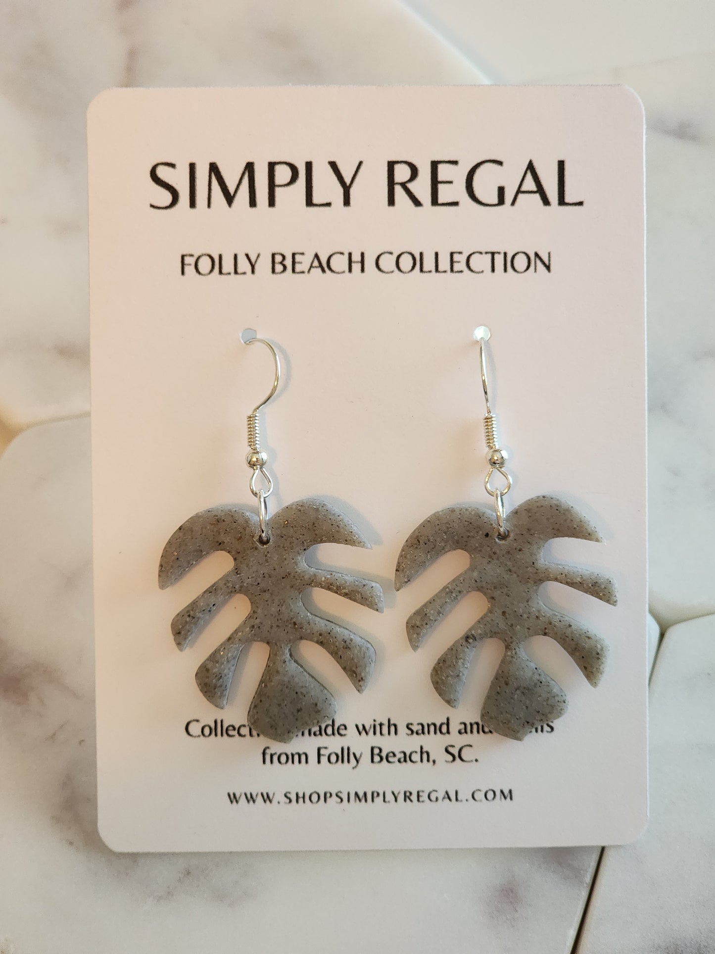 Folly Beach, SC Gray Dangle Collection