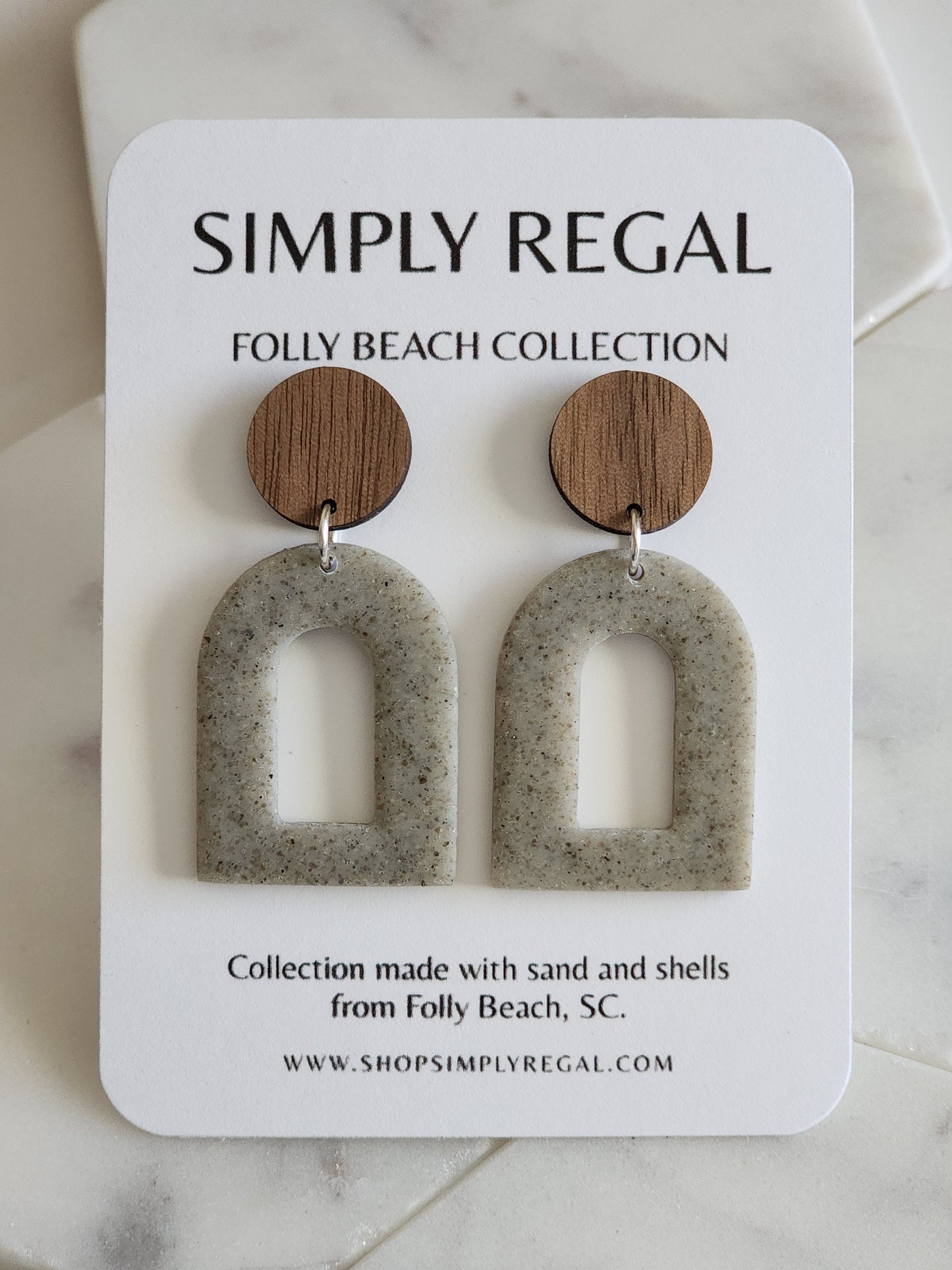 Folly Beach, SC Gray Dangle Collection