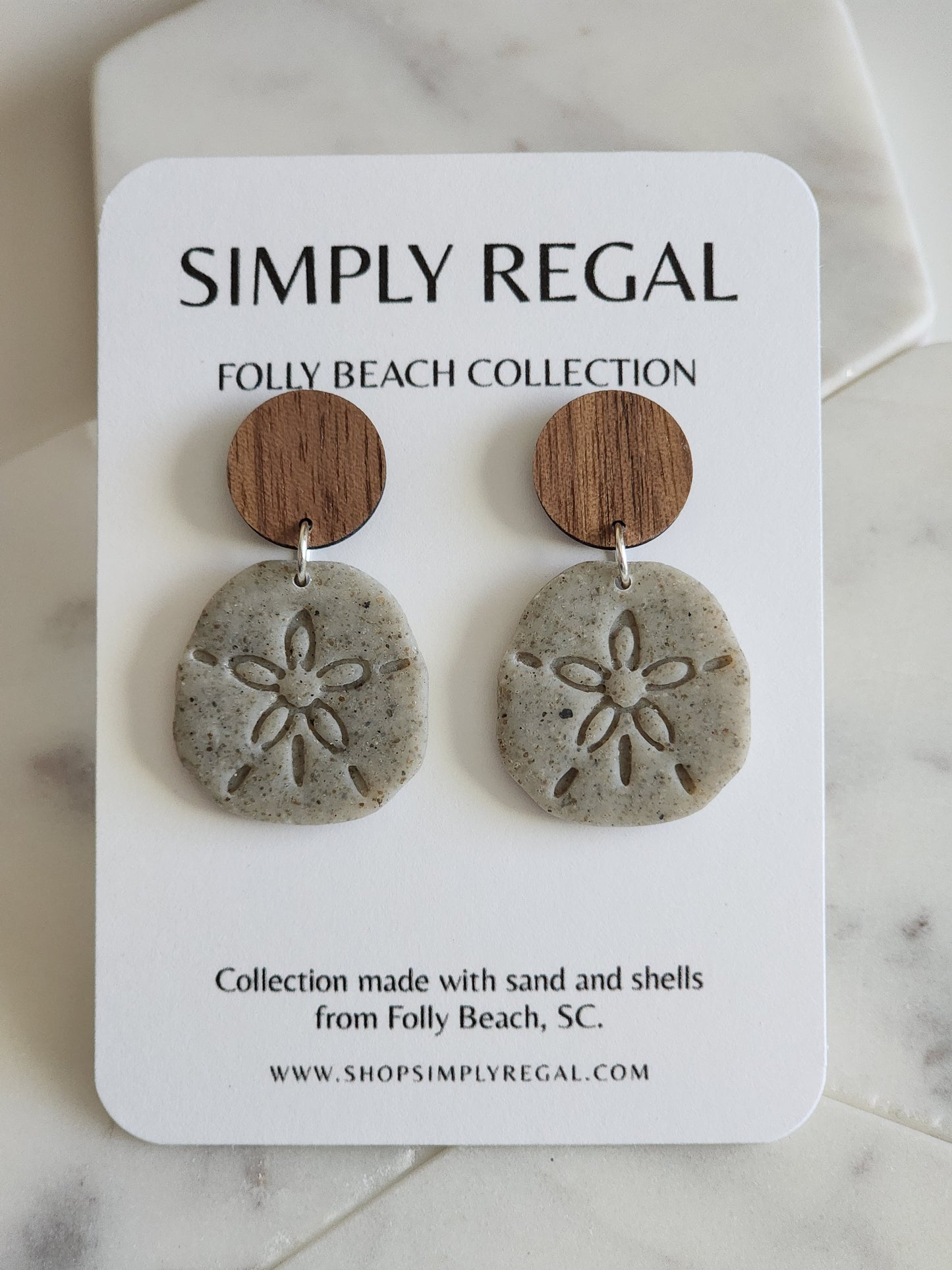 Folly Beach, SC Gray Dangle Collection