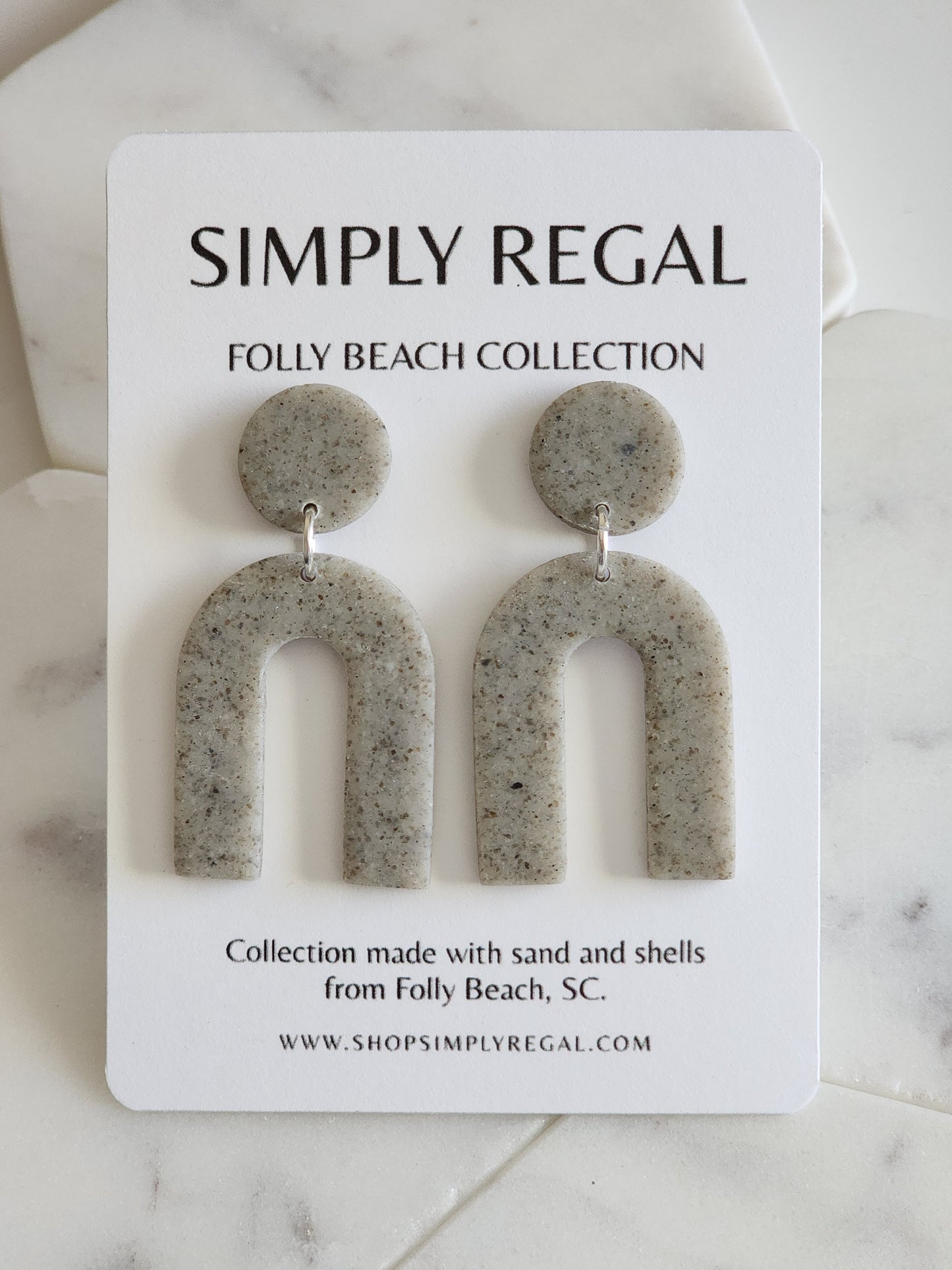 Folly Beach, SC Gray Dangle Collection