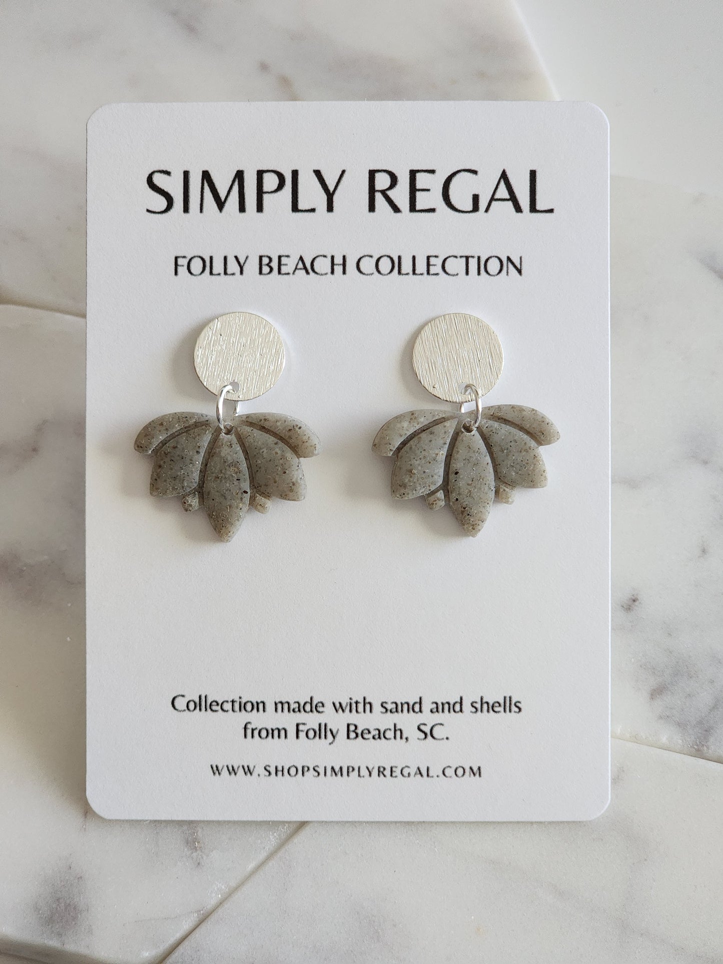 Folly Beach, SC Gray Dangle Collection