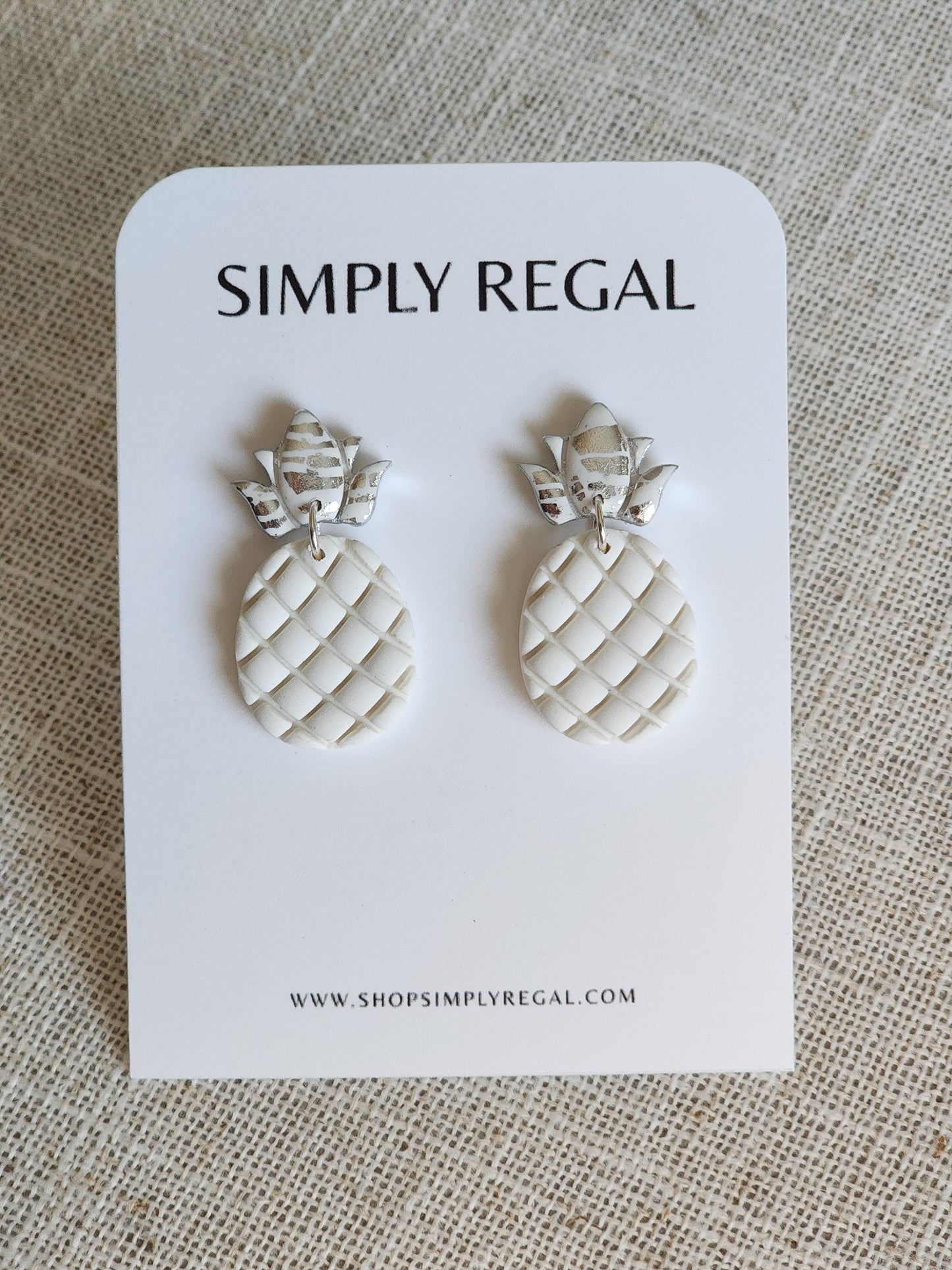 Neutral Pineapple Dangles