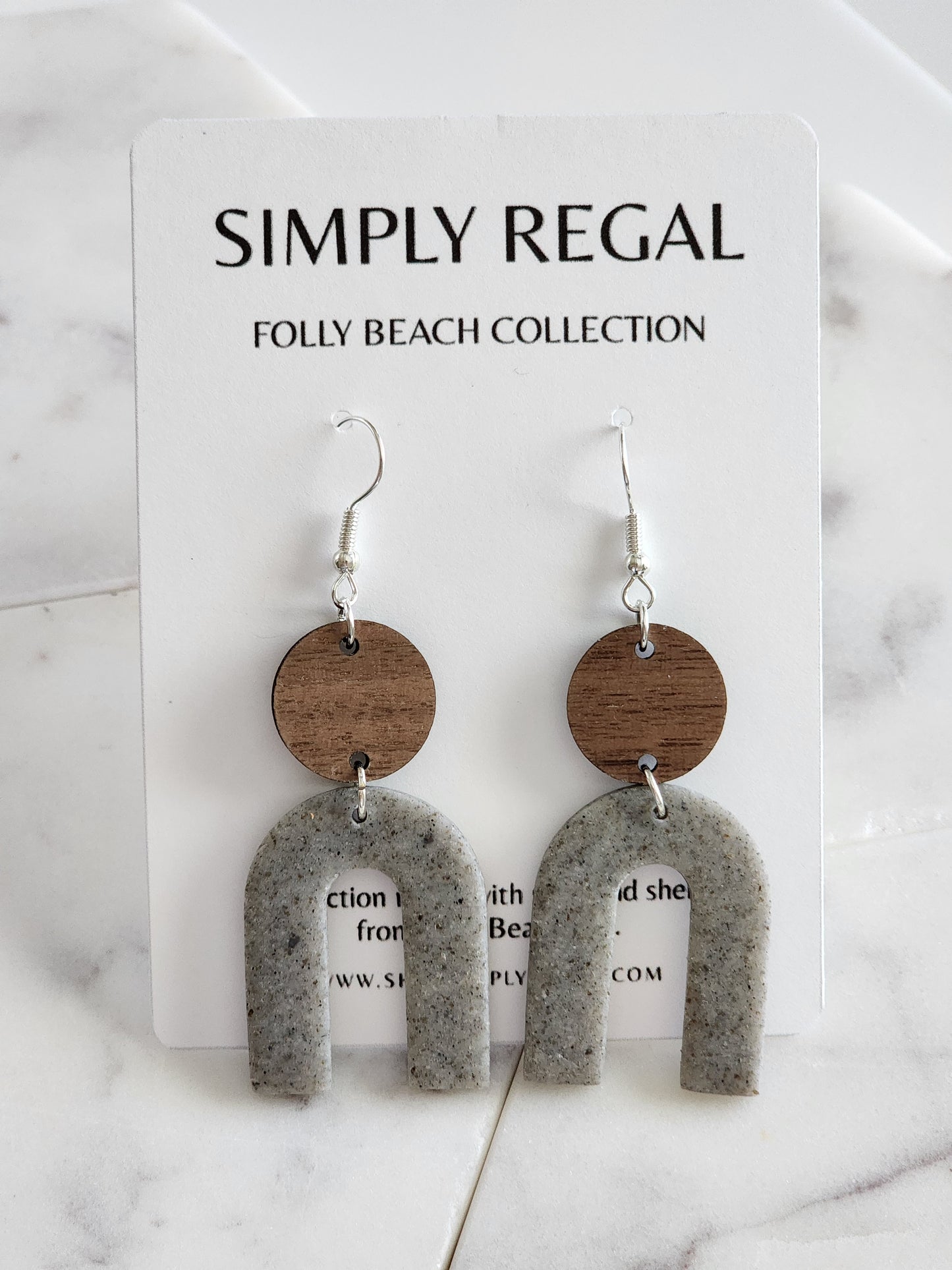 Folly Beach, SC Gray Dangle Collection